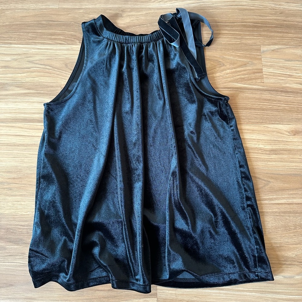 Ann Taylor Velvet Blouse with Bow!!